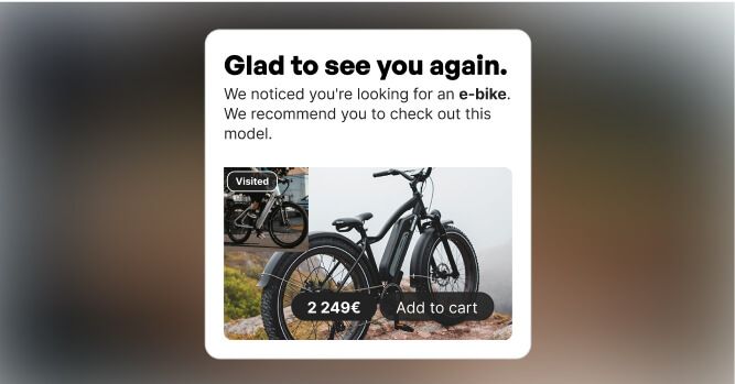 Anonymous visitor personalisation